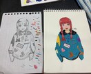キャラクター、イラスト、絵を描きます アイコンや作品など、あなただけのオリジナル作品を提供します。 イメージ5