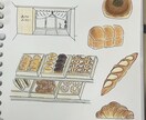 写真をゆるかわイラスト化します 旅行やカフェの思い出を可愛く柔らかい雰囲気でイラスト化します イメージ6