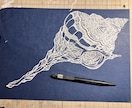 独創的❓抽象的❓な切り絵を切ります 何だこれは❓❓❓目の錯覚か❓❓❓ イメージ6