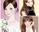 オシャレ大人可愛いアイコン、イラスト作成します 小物無料！色々な場面でお使いください イメージ4