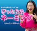 あなたの商品やサービスに合ったネーミング考えます 21,000件の経験で、記憶に残るネーミングを イメージ1