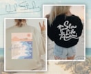 雰囲気のあるおしゃれなTシャツ・ロゴを作成します プロのアパレルデザイナーが際限なくオシャレにデザインします。 イメージ4