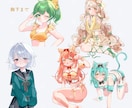 最短納品▶透明感のある立ち絵イラスト制作します TRPGや配信、オリジナルゲームなどに！ イメージ6