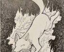 モノクロイラスト描きます 水性ペンで描く繊細で神秘的な世界 イメージ1