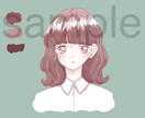 かわいい女の子を描きます SNSのアイコンなどにどうですか イメージ3