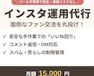 インスタ運用代行DM・コメント、いいね周り承ります 【手作業で安全】インスタの対応を30日間丁寧に代行します イメージ1