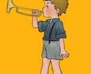 レトロでかわいい子どものイラストを描きます お子様の似顔絵、アイコン、挿絵などに！ イメージ4