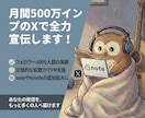 月間500万インプのXで宣伝します フォロワー3000人超。500万インプの拡散力でPRを支援 イメージ1