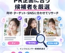 インフルエンサー候補を実務経験で選定します 「誰に頼めば伸びるか」を、実務経験から選びます。 イメージ2