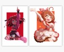 かわいい主線なしイラストを描きます 劣化しないキャラクターイラストはいかがでしょうか イメージ5