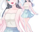 Vライバー・配信用の全身立ち絵を描きます かわいい透明感があるイラスト（商用利用込み） イメージ2