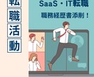 SaaS・IT転職　人材紹介プロが書類添削します 営業4年の知見。書類選考が通過する職務経歴書に添削いたします イメージ1