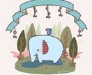 絵本の様な動物のアイコン描きます snsやオリジナルのアイコンを描きます！ イメージ1