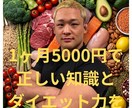 1ヶ月間、食事指導を行います 正しい知識で楽しく安全にダイエットをサポートします イメージ1