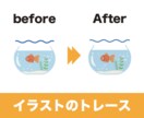 粗い画像やイラストを丁寧&迅速にトレースします お持ちの画像をデータ化！初めての方も安心してお任せください！ イメージ3