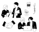 デザインに馴染むおしゃれなイラスト制作します “ちょうどいいおしゃれ感”の挿絵を制作します。 イメージ3