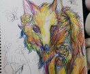 カラフルで可愛いアナログイラストを作成します アナログで個性のあるカラフルな色彩のイラストを提供します。 イメージ4
