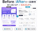 AIで作ったLPの違和感をプロが修正します 紫グラデ・3列カード・空虚なコピーを187項目で根本修正 イメージ4