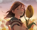 先着3名限定◎優しい雰囲気の1枚イラスト制作します 企業実績有・現役イラストレーターが対応！似顔絵も可能です！ イメージ8