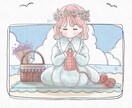 ゆるかわいい絵柄のイラスト描きます ゆるかわなミニキャラサイズの人物イラストが欲しい方へ イメージ8