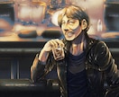 先着5名の限定価格！リアル調の人物イラスト描きます 商用利用も可能◎ラフ2案の中から選べる！絵柄濃いめの一枚絵！ イメージ3