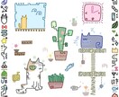 ごちゃごちゃしたイラストを描きます まるでパズルのピースみたい。ちょっぴりクセになるイラスト♪ イメージ3