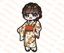 グッズ向けの可愛いミニキャライラストを描きます 最短即日納品♡お姿を最大限可愛く表現します！ イメージ4