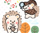 ゆるくて可愛い動物イラスト描きます 絵本の挿絵、ブログ、グッズなど用途に合わせて柔軟に対応します イメージ3