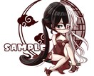 可愛い2.5頭身キャラアイコン描きます 背景なし、有りの場合単色のみで色付けします イメージ5
