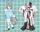 格安！ポップで愛らしい女の子描きます 鮮やかで可愛いイラストをご希望の方に思い描く形で提供します イメージ4
