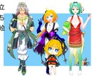 IRIAM用立ち絵を作成させて頂きます あなただけの立ち絵で配信を楽しもう イメージ2