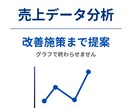 売上データ分析と改善提案します 可視化だけでなく施策提案まで対応 イメージ1