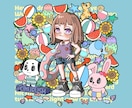 アイコン、サムネ、立ち絵等、様々なイラスト描きます SNS、Vtuberさん、ヘッダー、動画・配信、各種活動用◎ イメージ2