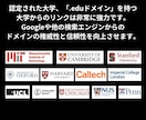 教育機関の被リンク50本でSEO対策します 外部SEO対策｜貴重なEDUドメインによりドメインパワー向上 イメージ2