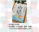 筆ペンでお子様の「命名書」お描きします 【Ａ４】用紙のみ。額縁付き。プレゼント。複数枚割引あり イメージ2
