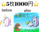 格安☆画像加工、編集、合成、修正致します 影、色合、彩度、文字入れ、明るさ イメージ1