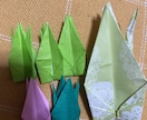 折り紙　鶴折ります オーダー制になります！糸で吊るす鶴シャワーではありません。 イメージ1