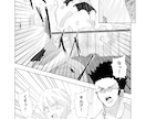 少年漫画風絵柄でタッチ多めの絵柄で漫画を描きます 恋愛からバトルまで。指定作品もできますが、グロはNGです。 イメージ2