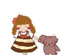 子どもや動物の優しい絵本風イラストを描きます 大切な人に贈るほっとやすらぐイラストです。 イメージ1