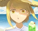 背景付きのかわいいキャラ描きます 透明感やふんわりしたイラストが必要な方へ イメージ1