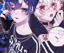 SNS用等幅広いイラストを描きます サムネ/アイコン/挿絵…かわいいからかっこいいまで！ イメージ1