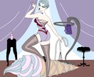 レトロで雰囲気のあるイラスト描きます ビジュアル作り、挿絵やDM作成にアイキャッチなイメージを イメージ5