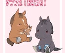 お馬さんの可愛いアイコン描きます 競走馬以外も可！YouTubeやSNSのアイコンに♪ イメージ5