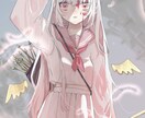 かわいいキラキラな女の子描きます 記念イラスト、1枚絵など用途に合わせて描きます イメージ3
