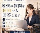 司法試験・予備試験の勉強の質問を何回でも回答します 勉強でわからないこと、困ったこと、相談なんでも質問OKです イメージ1