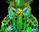 動物似顔絵を植物（花や葉っぱ）で表現します 植物写真コラージュでペットを『ナチュラルアニマル』アートに！ イメージ9