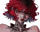 最短3日/厚塗りイラスト制作/アイコン制作します 色気づく瞳と耽美な色気。あなたの「好き」を深みのある厚塗り イメージ7