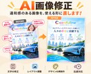 AI生成画像の気になる部分をキレイに修正します AIで作った画像、「あと少しなのに…」で困っていませんか？ イメージ1