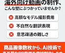 海外展開向け！英語PR動画を生成AIで制作します 撮影モデル不要！越境ECやSNS向け広告動画を低コストで！ イメージ2