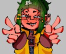 SNSアイコン作成します ビビットな色彩、独自の絵柄であなたのキャラを描きます イメージ4
